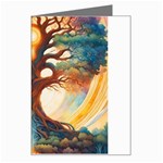 Tree Cosmic Spiritual Meditation Greeting Card