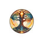 Tree Cosmic Spiritual Meditation Hat Clip Ball Marker (4 pack)