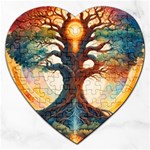 Tree Cosmic Spiritual Meditation Jigsaw Puzzle (Heart)