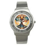 Tree Cosmic Spiritual Meditation Stainless Steel Watch