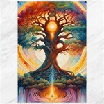 Tree Cosmic Spiritual Meditation Canvas 12  x 18 
