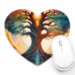 Tree Cosmic Spiritual Meditation Heart Mousepad