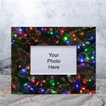 Christmas Lights White Tabletop Photo Frame 4 x6 