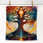 Tree Cosmic Spiritual Meditation Face Towel
