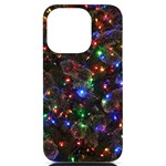 Christmas Lights iPhone 14 Pro Black UV Print Case