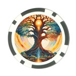 Tree Cosmic Spiritual Meditation Poker Chip Card Guard (10 pack)