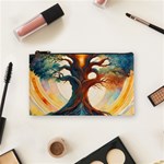 Tree Cosmic Spiritual Meditation Cosmetic Bag (Small)