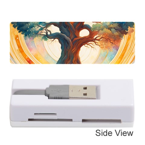 Tree Cosmic Spiritual Meditation Memory Card Reader (Stick) from ArtsNow.com Front