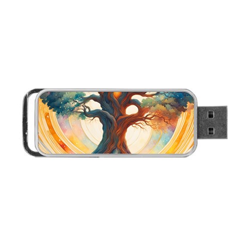 Tree Cosmic Spiritual Meditation Portable USB Flash (One Side) from ArtsNow.com Front