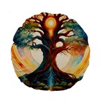 Tree Cosmic Spiritual Meditation Standard 15  Premium Round Cushions