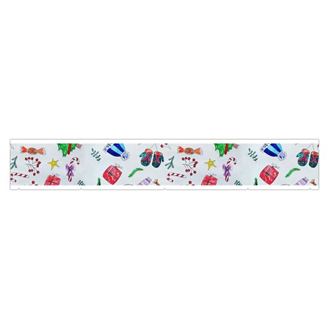 New Year Christmas Winter Pattern Make Up Case (Medium) from ArtsNow.com Zipper Back
