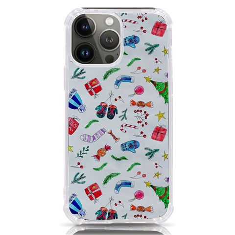 New Year Christmas Winter Pattern iPhone 13 Pro Max TPU UV Print Case from ArtsNow.com Front