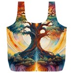 Tree Cosmic Spiritual Meditation Full Print Recycle Bag (XXL)
