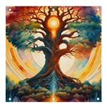 Tree Cosmic Spiritual Meditation Banner and Sign 4  x 4 