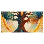 Tree Cosmic Spiritual Meditation Banner and Sign 6  x 3 