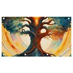 Tree Cosmic Spiritual Meditation Banner and Sign 7  x 4 