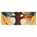 Tree Cosmic Spiritual Meditation Banner and Sign 8  x 3 