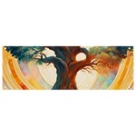 Tree Cosmic Spiritual Meditation Banner and Sign 9  x 3 