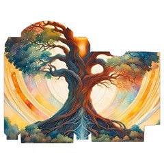 Tree Cosmic Spiritual Meditation Playing Cards Single Design (Rectangle) with Custom Box from ArtsNow.com Poker Box