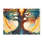 Tree Cosmic Spiritual Meditation Crystal Sticker (A4)
