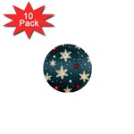 Snowflakes Winter Snow 1  Mini Magnet (10 pack) 