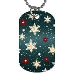 Snowflakes Winter Snow Dog Tag (One Side)