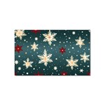 Snowflakes Winter Snow Sticker Rectangular (100 pack)