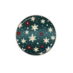 Snowflakes Winter Snow Hat Clip Ball Marker (4 pack)