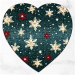 Snowflakes Winter Snow Jigsaw Puzzle (Heart)