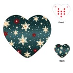 Snowflakes Winter Snow Playing Cards Single Design (Heart)