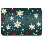 Snowflakes Winter Snow Large Doormat