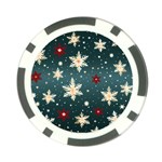 Snowflakes Winter Snow Poker Chip Card Guard (10 pack)