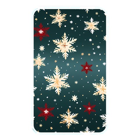 Snowflakes Winter Snow Memory Card Reader (Rectangular) from ArtsNow.com Front