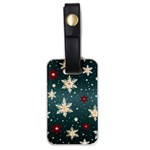 Snowflakes Winter Snow Luggage Tag (one side)