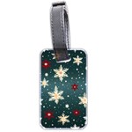 Snowflakes Winter Snow Luggage Tag (two sides)