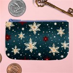 Snowflakes Winter Snow Large Coin Purse