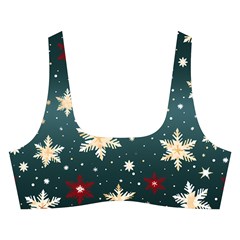 Snowflakes Winter Snow Cross Back Hipster Bikini Set from ArtsNow.com Front