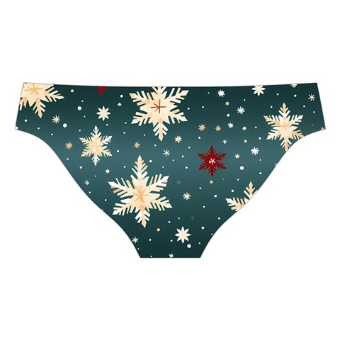 Snowflakes Winter Snow Cross Back Hipster Bikini Set from ArtsNow.com Back Under