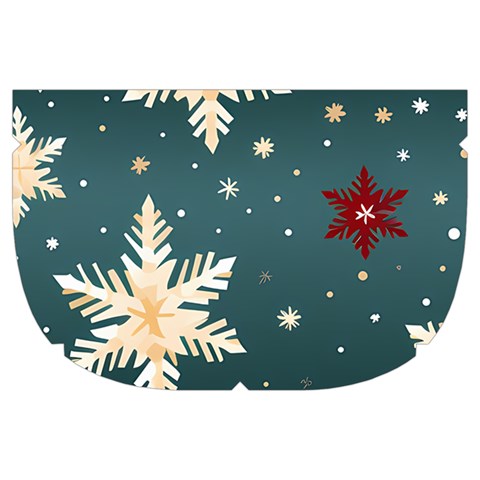 Snowflakes Winter Snow Make Up Case (Large) from ArtsNow.com Side Left