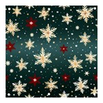 Snowflakes Winter Snow Banner and Sign 3  x 3 