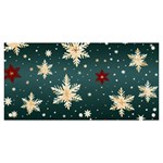 Snowflakes Winter Snow Banner and Sign 6  x 3 