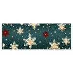 Snowflakes Winter Snow Banner and Sign 8  x 3 