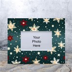Snowflakes Winter Snow White Tabletop Photo Frame 4 x6 