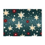 Snowflakes Winter Snow Crystal Sticker (A4)