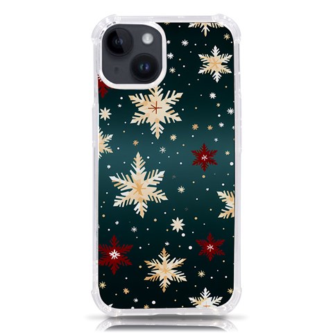 Snowflakes Winter Snow iPhone 14 TPU UV Print Case from ArtsNow.com Front