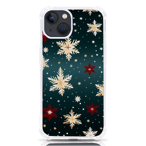 Snowflakes Winter Snow iPhone 13 TPU UV Print Case from ArtsNow.com Front