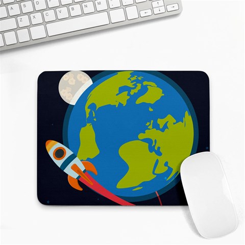 Spaceship Design Small Mousepad from ArtsNow.com Front