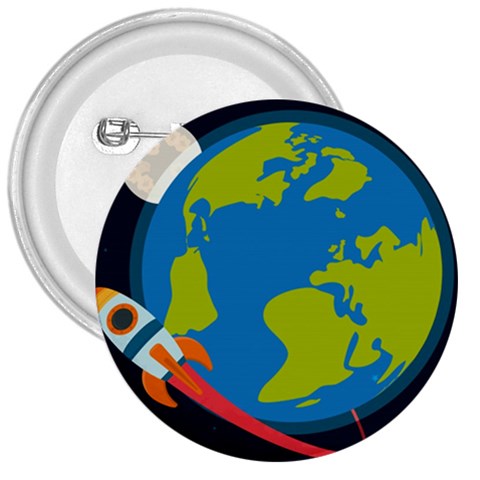 Spaceship Design 3  Buttons from ArtsNow.com Front