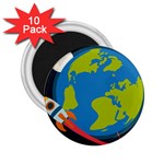 Spaceship Design 2.25  Magnets (10 pack) 