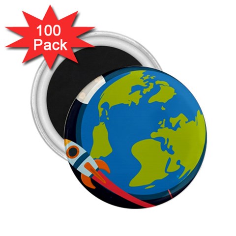 Spaceship Design 2.25  Magnets (100 pack)  from ArtsNow.com Front